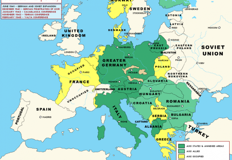 Map Of World War Ii World War II Diplomacy: Europe through the Course of the War | NEH 